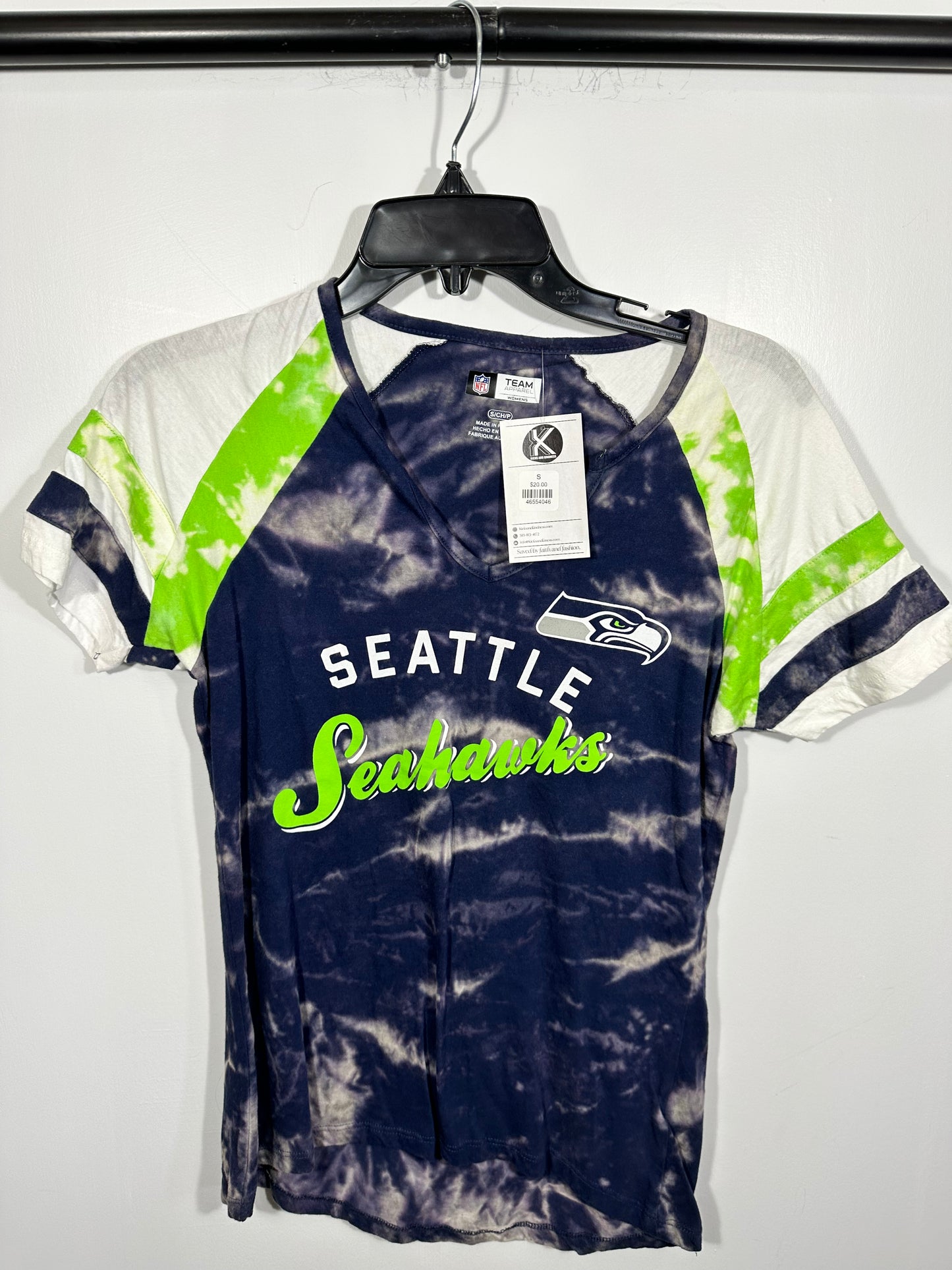 Seattle Seahawks Acid Washed Tee