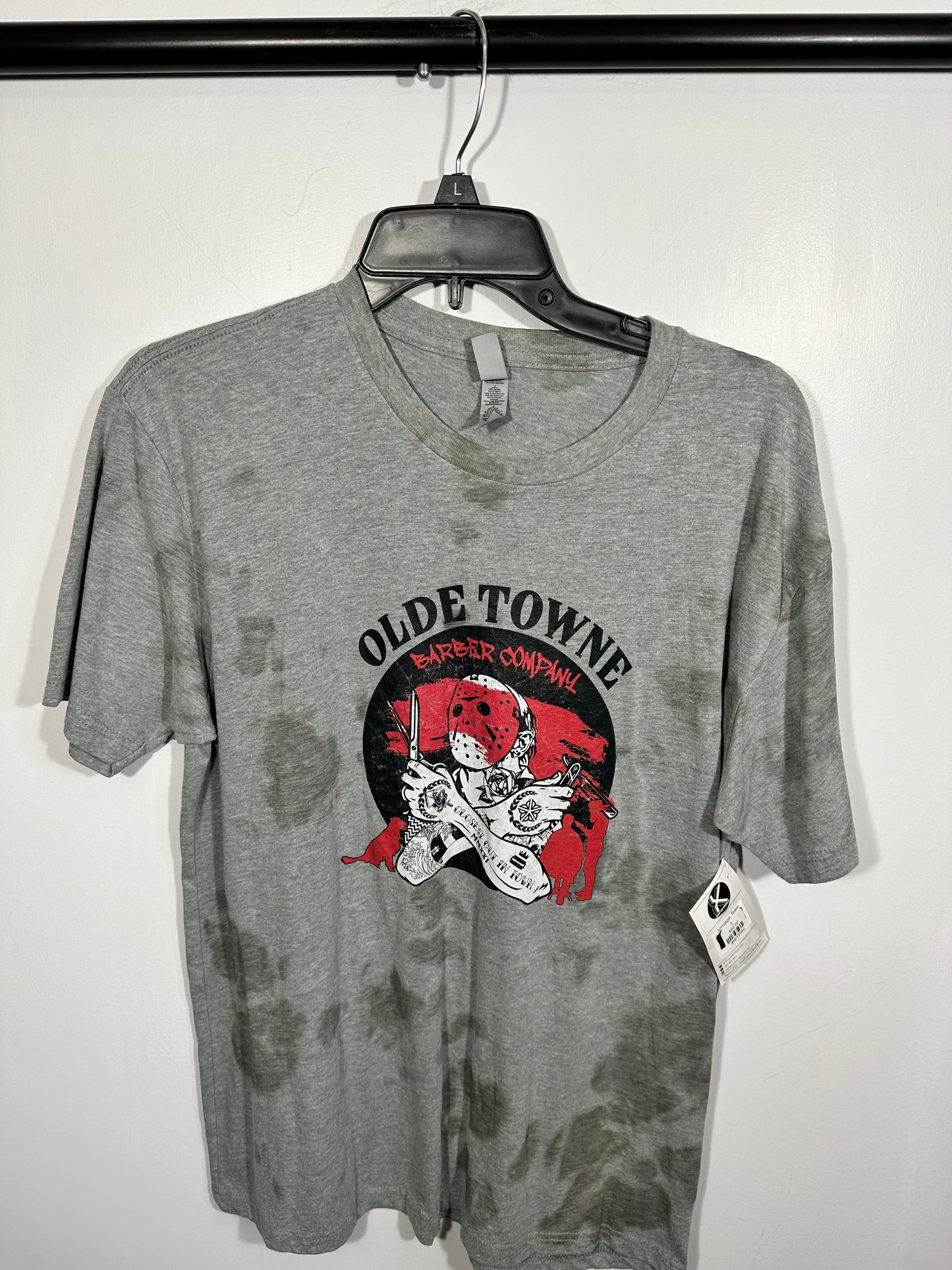 Old Towne Barber Company Acid Washed Tee