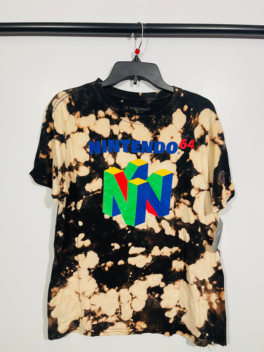 Unisex Large Nintendo 64 Tee - Kicks and Kindness - Shirts & Tops -